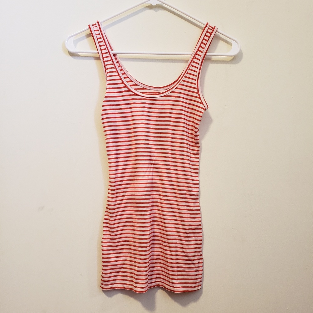 Red striped tank top